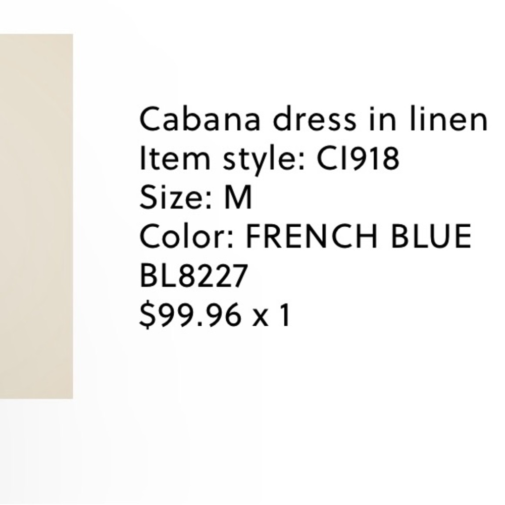 French Blue Cabana Linen Dress j. crew